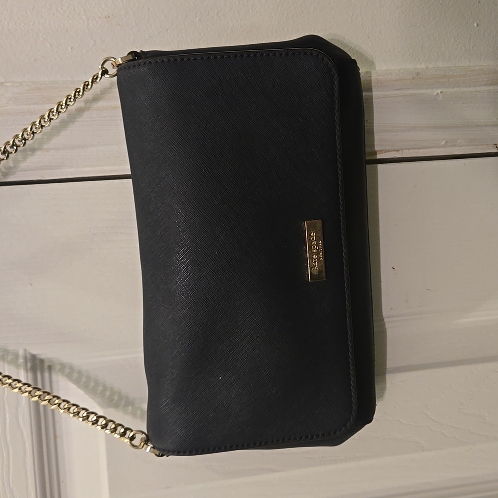 Kate Spade Navy Blue Under Shoulder Arm/Wrist Purse Clutch Purse - Picture 5 of 11
